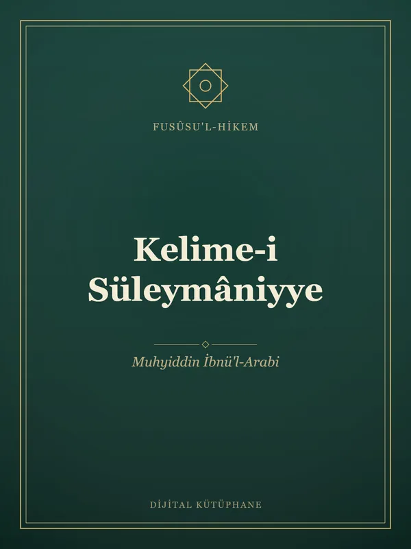 Kelime-i Süleymâniyye