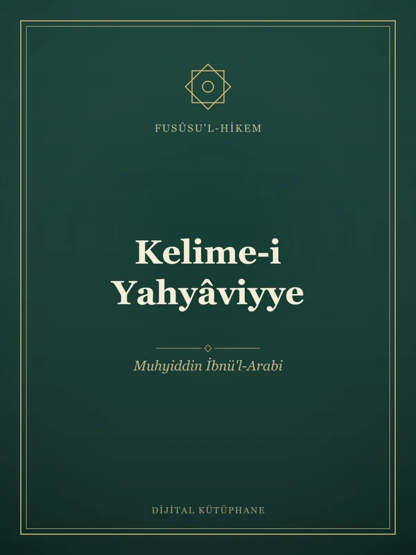 Kelime-i Yahyâviyye